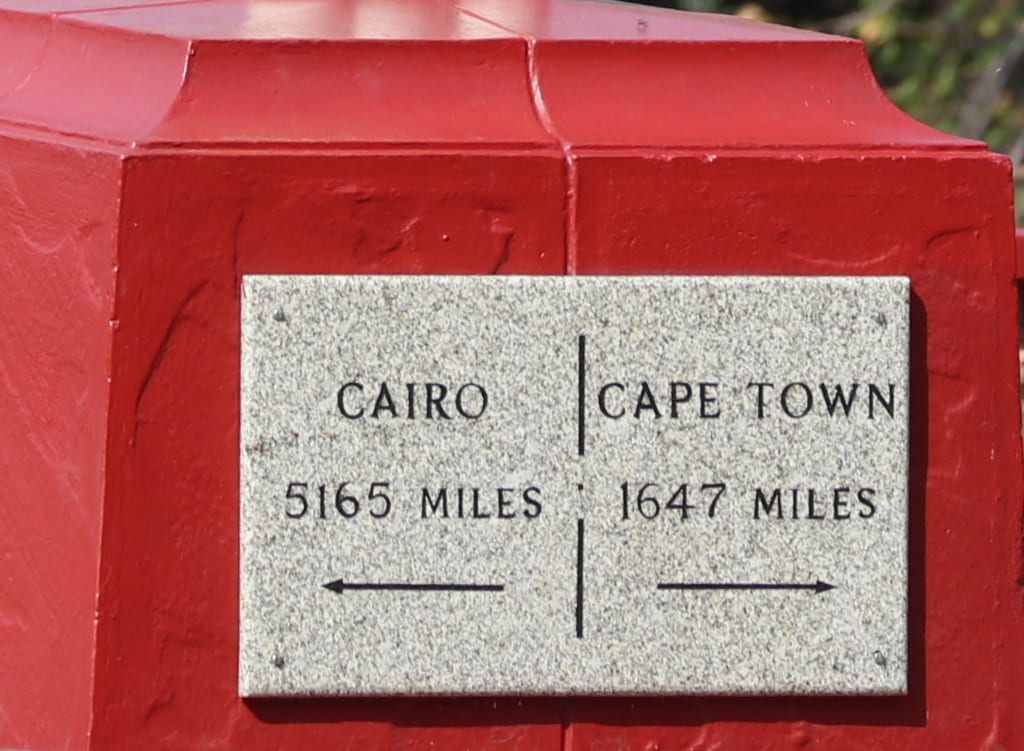 Commemorating the crossing of the Cape to Cairo Railway