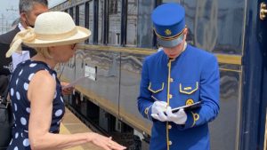 Greeted by our Orient Express Butler