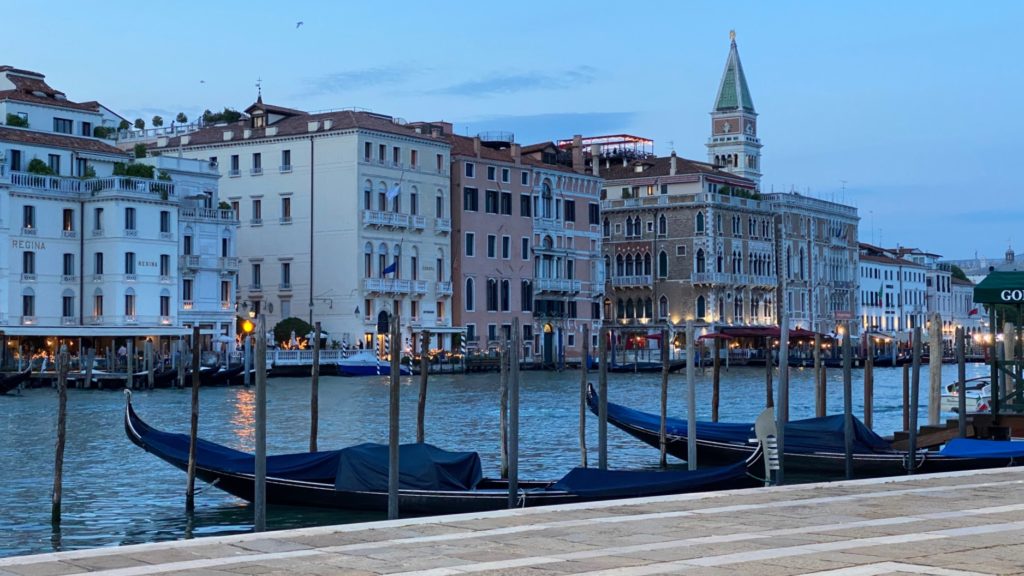 Gondolas at rest