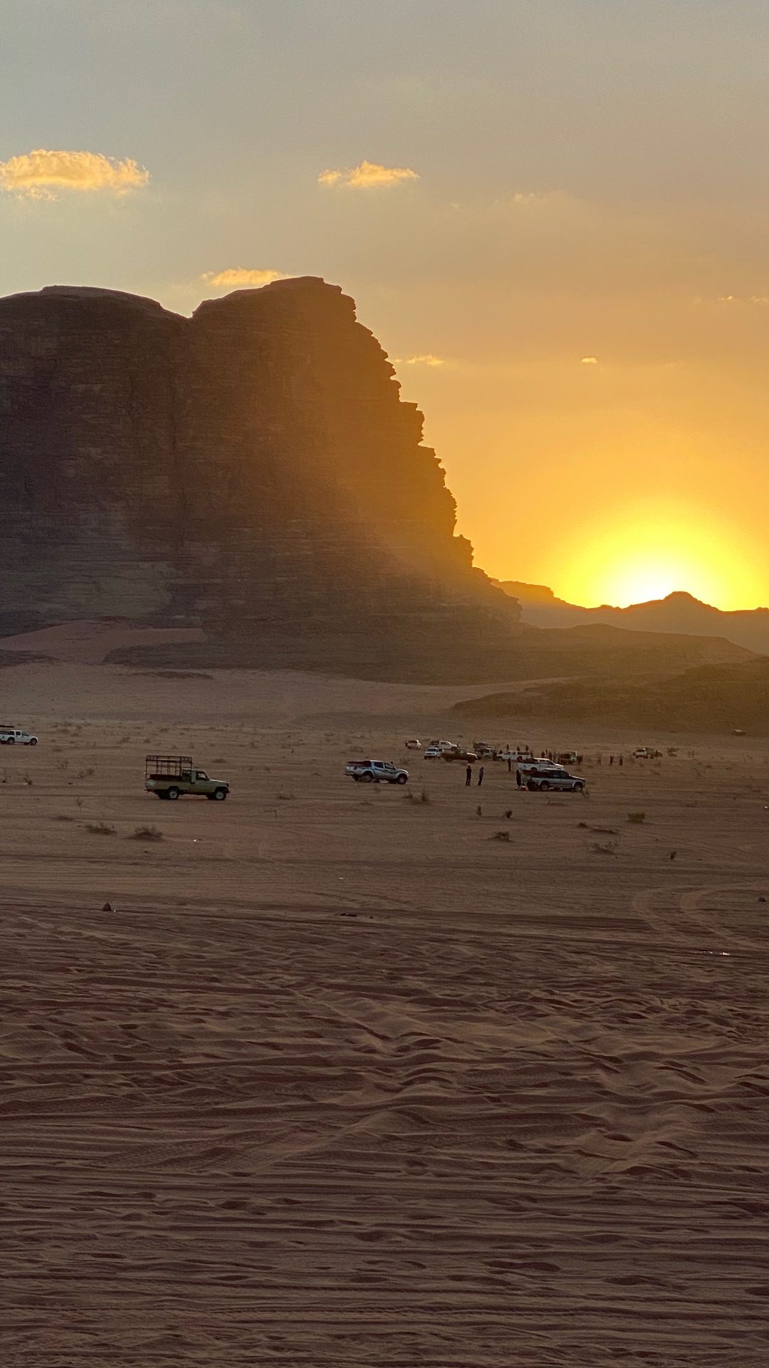 Bedouin Trucks assemble in Petra deserts