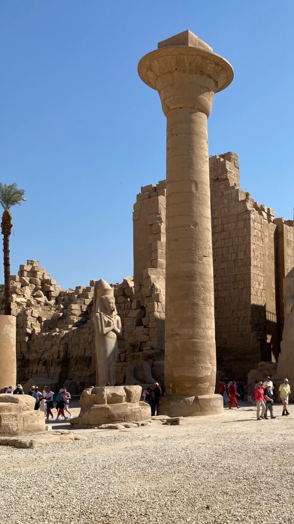 Perimeter of great court at Karnak