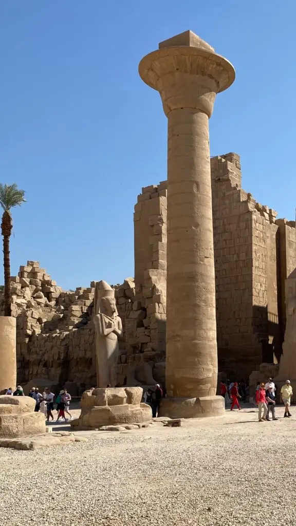 Perimeter of great court at Karnak