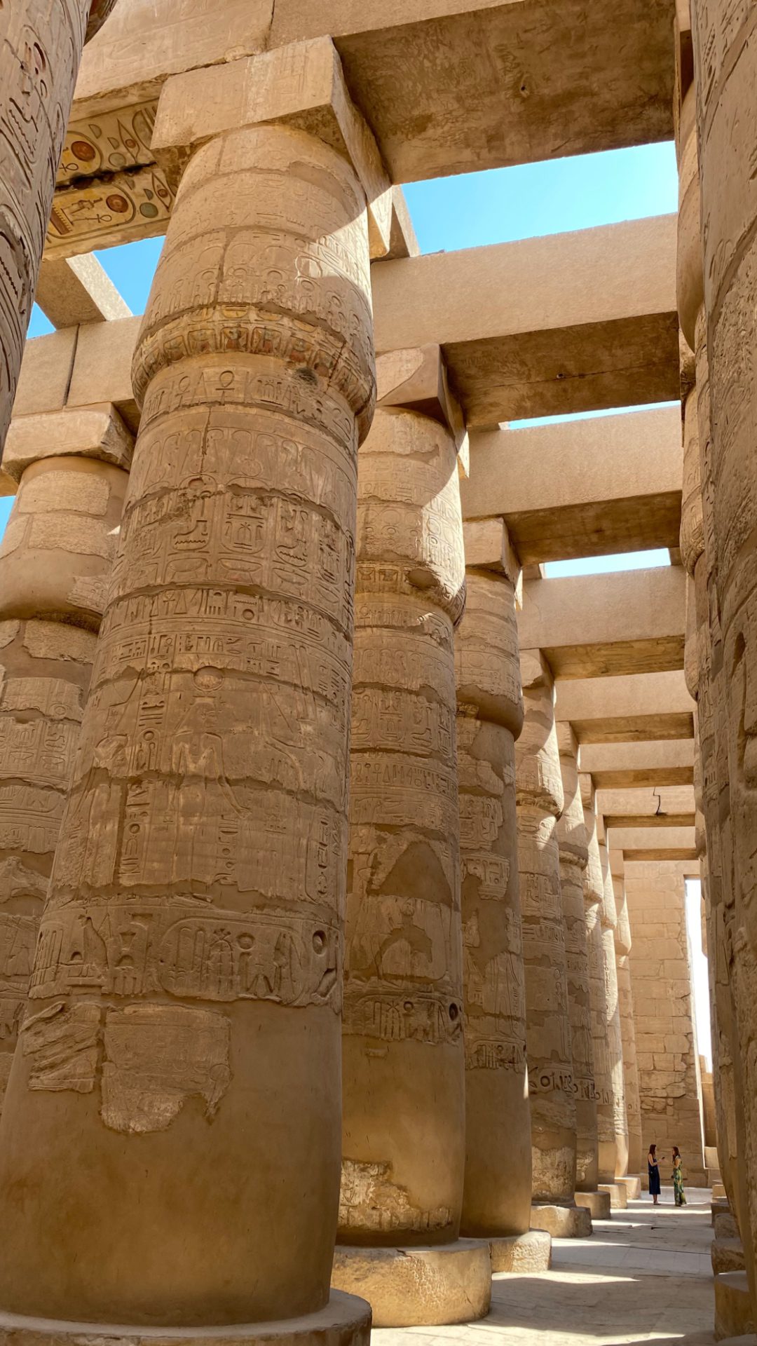 A maze of giant columns at Karnak
