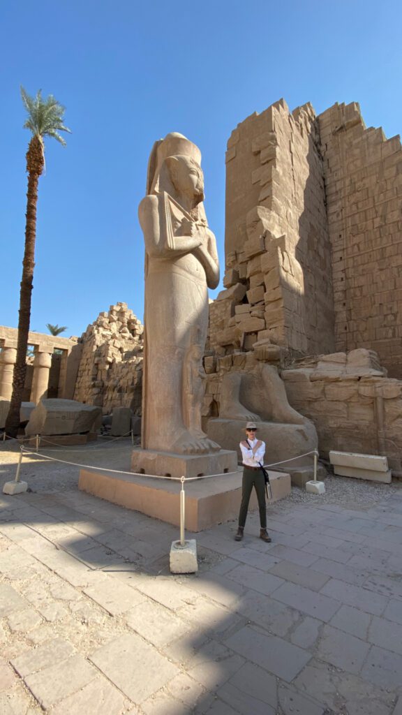 Another view of Ramses Statue in Karnak