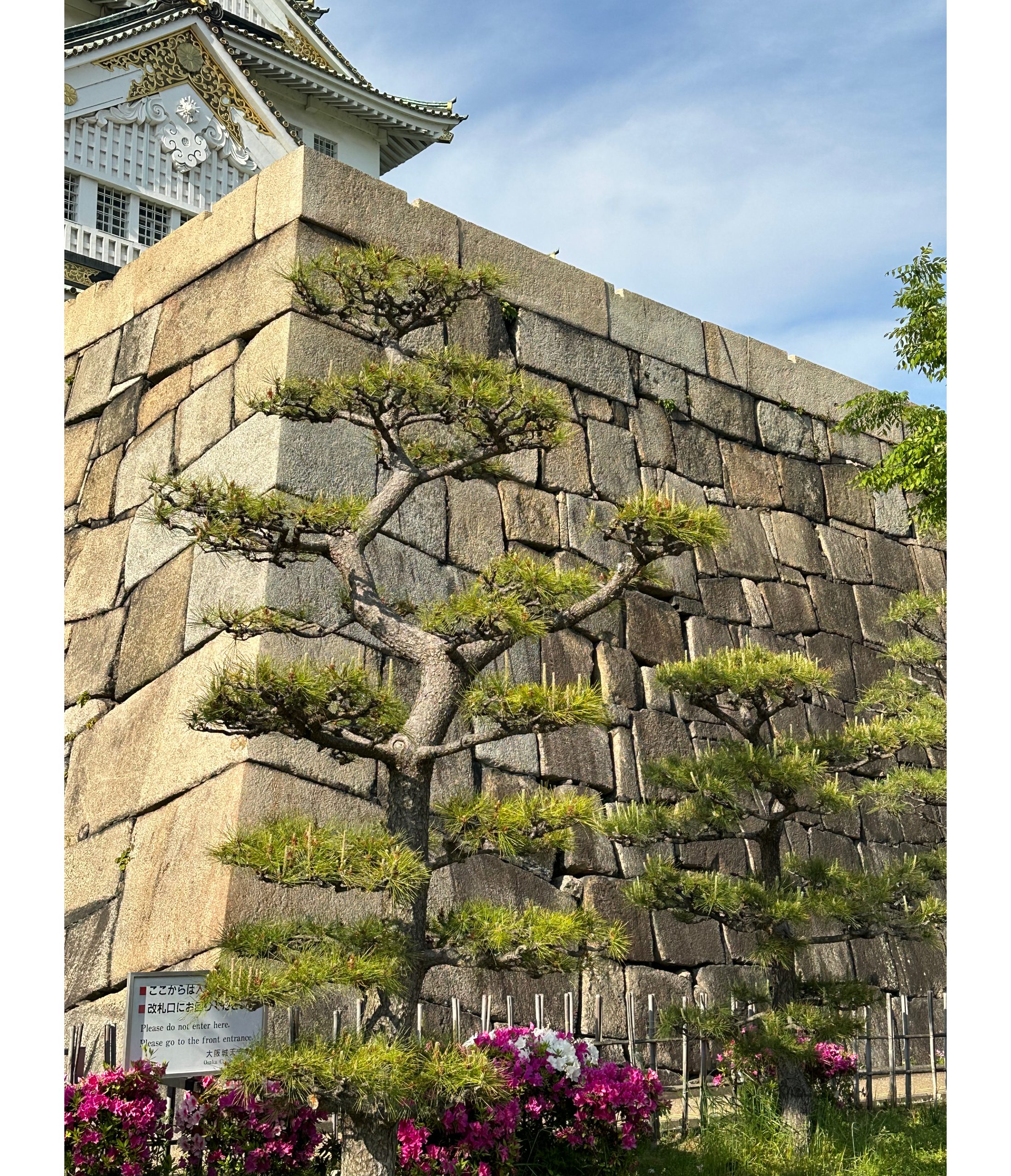 With large walls moats and gardens