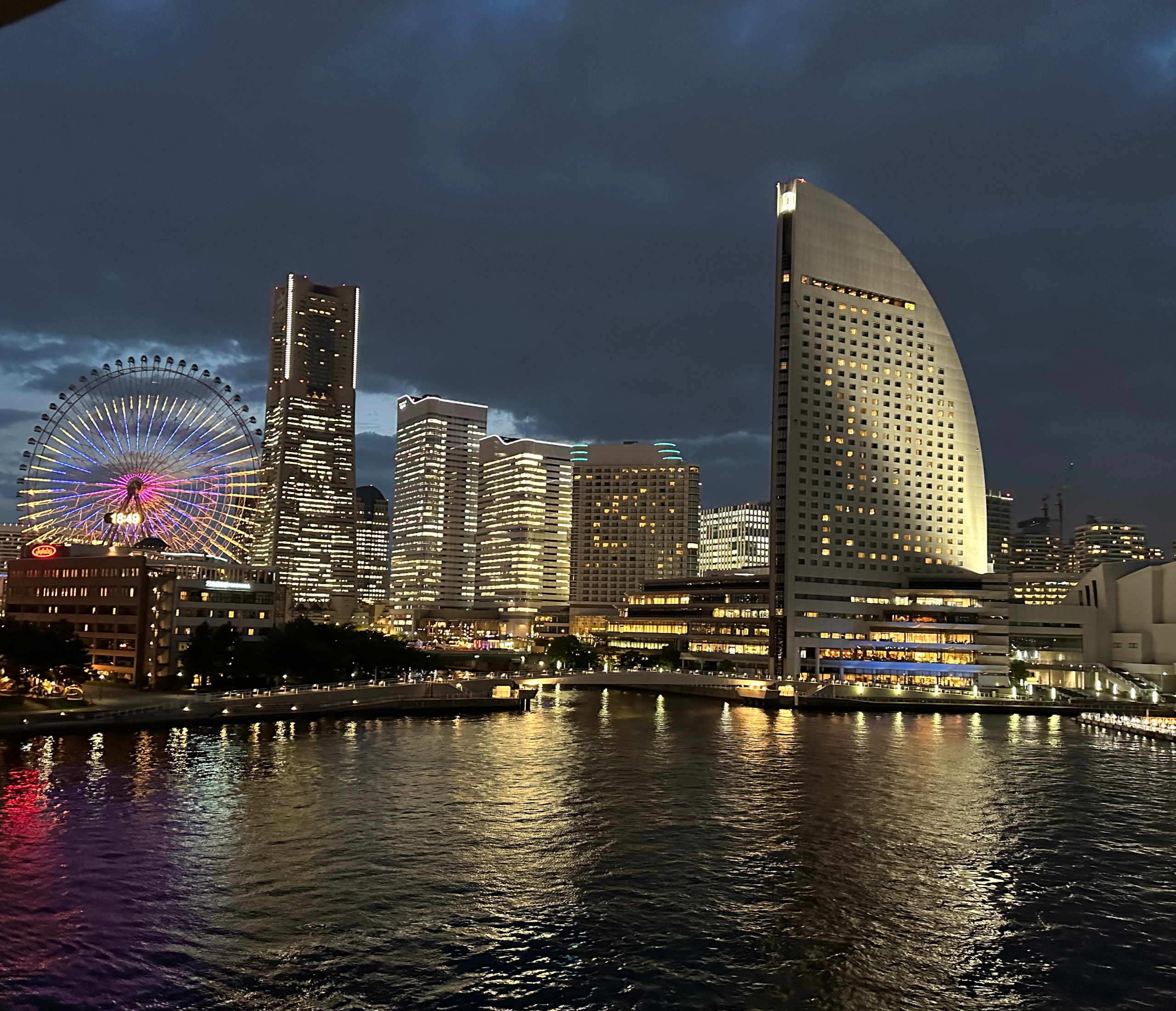 Yokohama Port at night