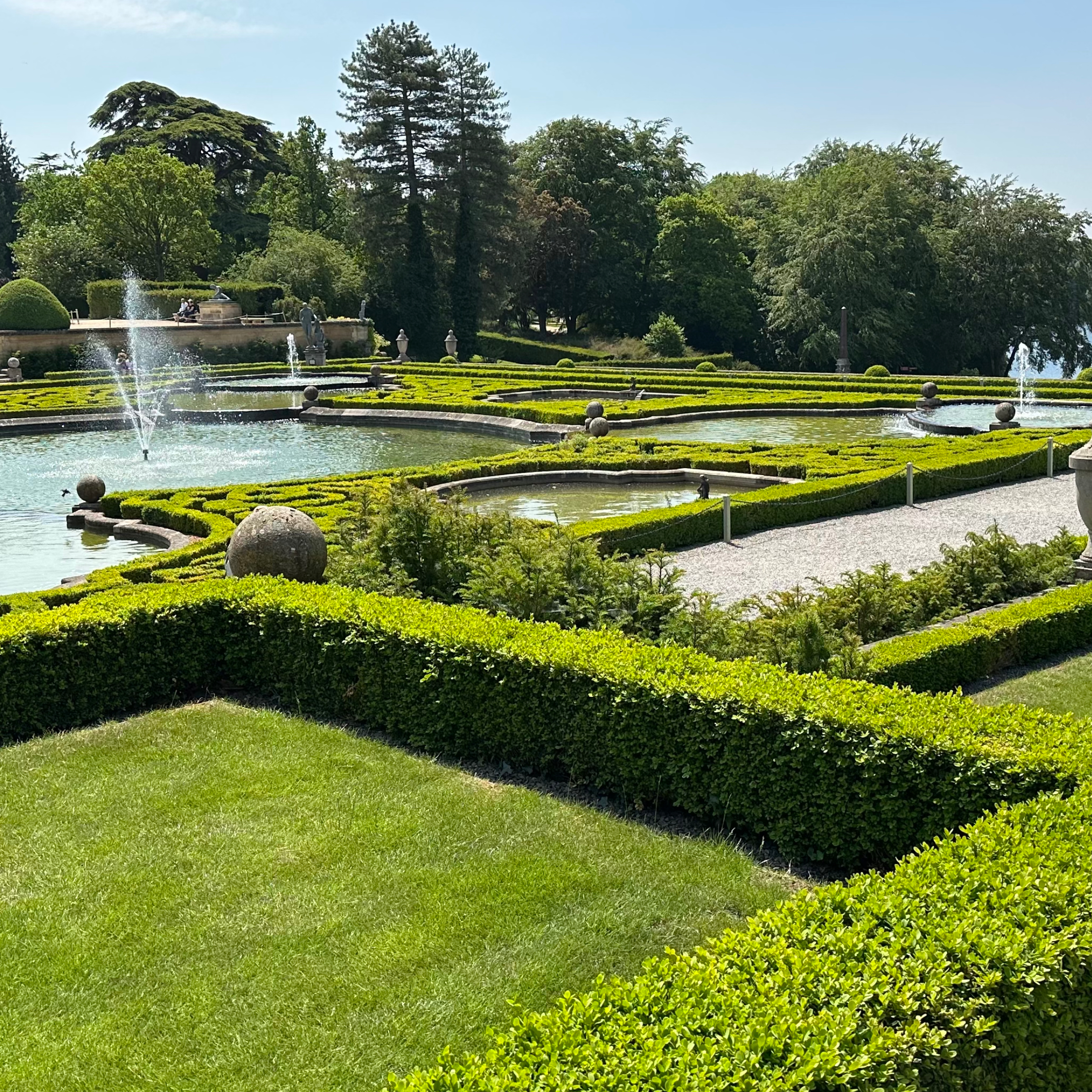 The water gardens in the back of the palace are gorgeous