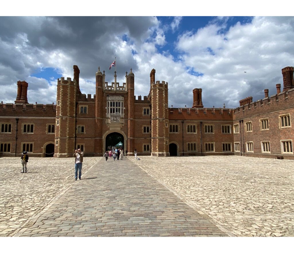 The front of King Henrys VII Hampton Court