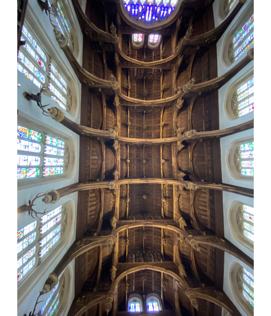 The Grand Hall ceiling in Hampton Court