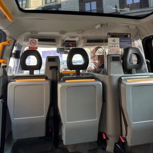 Inside a new Black London Taxi