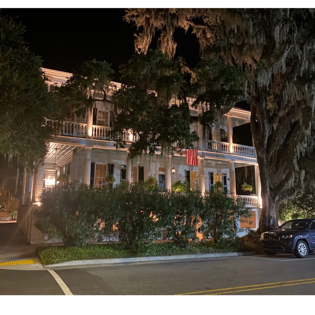 Beaufort SC evening at the Rhett House