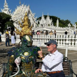 Interesting exchange at the White Temple in Chiang Rai Province