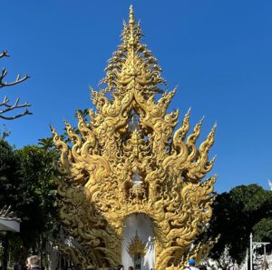 White Temple’s gold chapel in Chiang Rai Province
