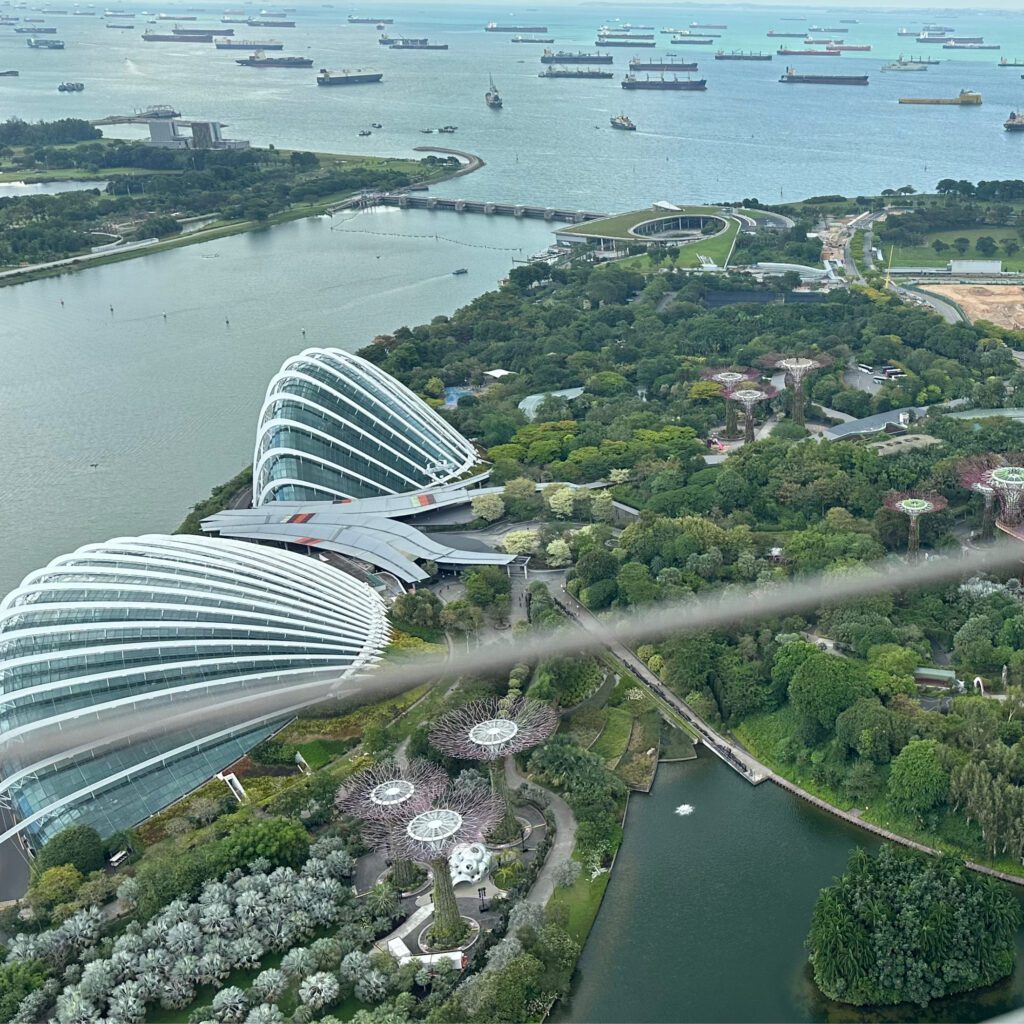 Garden by the Bay as seen from the Top of Marina Bay Sands Hotel