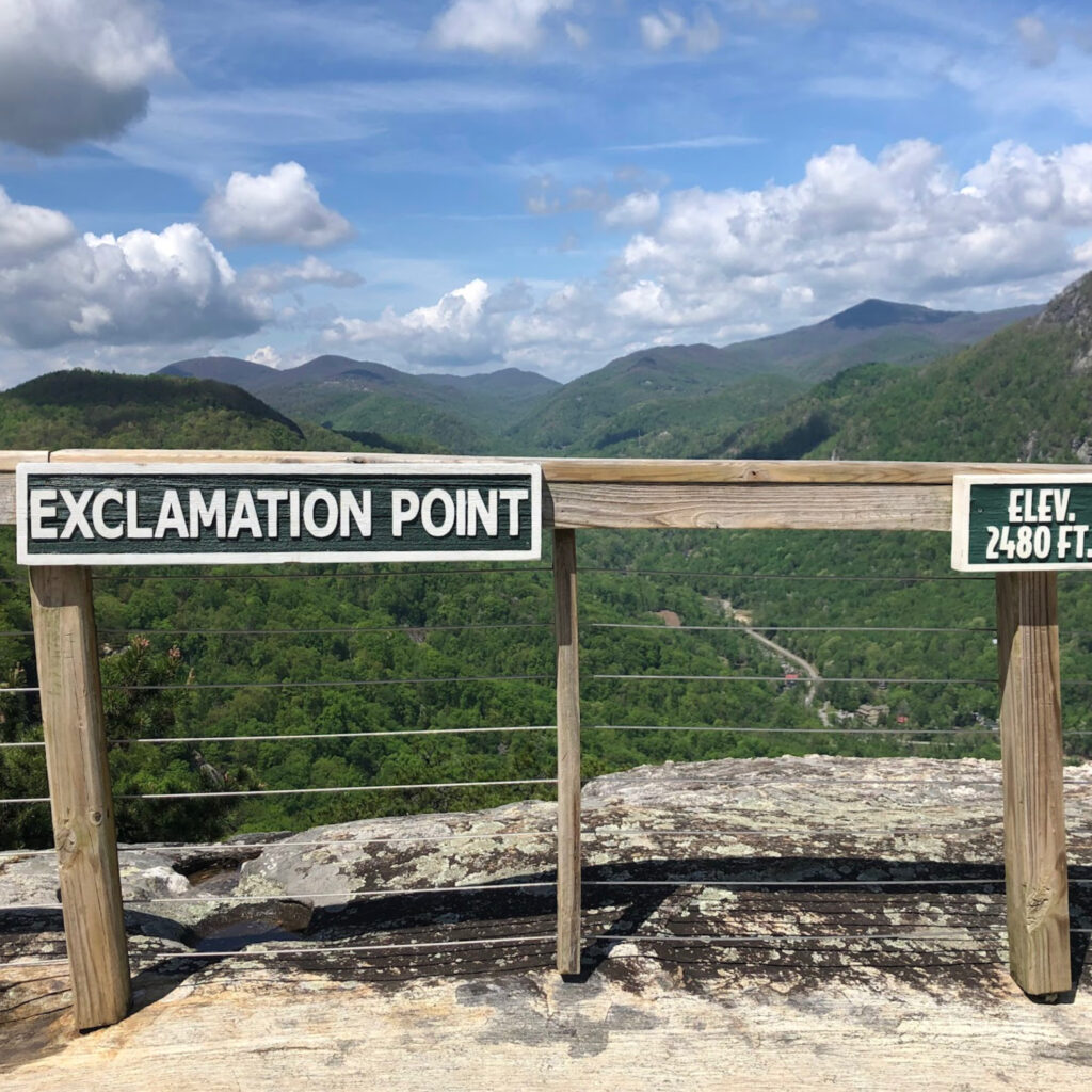 Exclamation Point at Chimney Rock