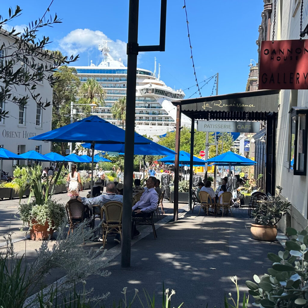 Street Level View in the Rock District of Sydney