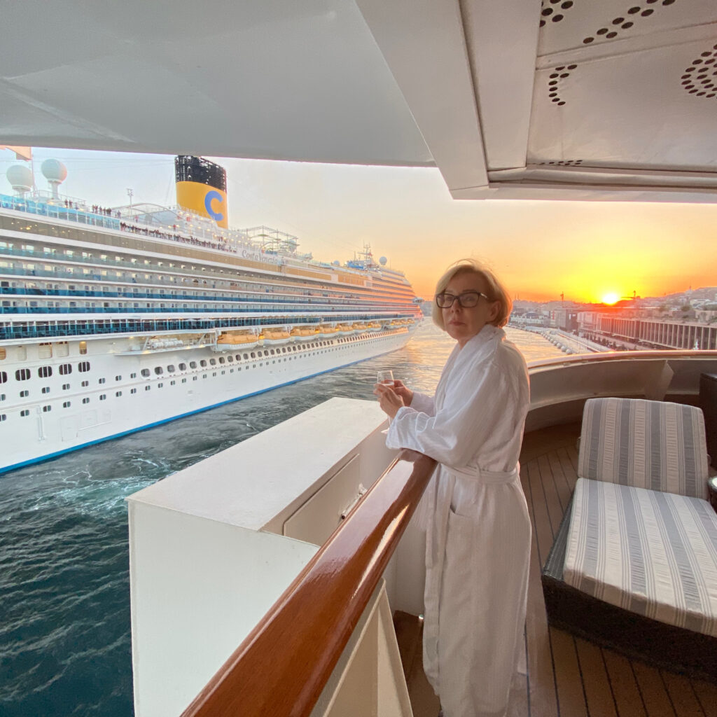 Big Boat Cruising in Istanbul Turkey